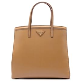 Borsa Prada Saffiano Vernice Parabole Marrone