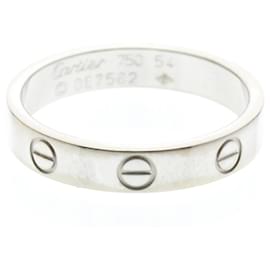 Anel Cartier Love Band em ouro branco 18K