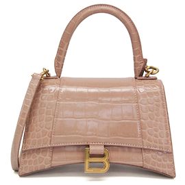 Balenciaga Hourglass Crocodile Embossed Medium