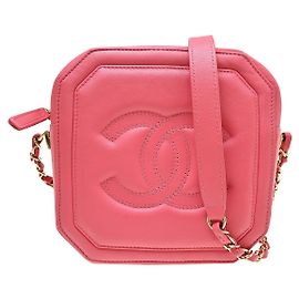 Chanel Timeless CC Octagon Camera Case Quilted Lambskin Mini
