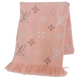 Stola Louis Vuitton in lana e seta rosa