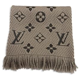 Stola Louis Vuitton Logomania Monogram in lana e seta