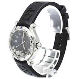 Chopard Happy Sport Fish Round Quartz Stainless Steel and Rubber with Floating Diamonds 32