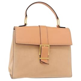Céline CELINE Hand Bag Leather Beige Gold