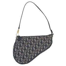 Borsa Saddle Vintage Christian Dior in Tela