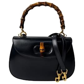 Borsa a tracolla mini 2 vie Gucci Old Bamboo