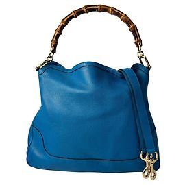 Borsa a tracolla in pelle Gucci Bamboo Diana