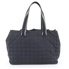 Borsa Tote Chanel New Travel MM Coco Mark in pelle