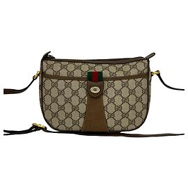 Borsa a tracolla GUCCI Vintage Sherry Line con logo GG