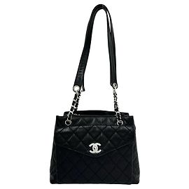 Borsa Tote Chanel Vintage Matelassé Coco Mark