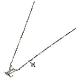 Collier Louis Vuitton LV Iconic en strass argentés