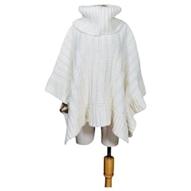 Autre Marque Strick-Poncho in Creme aus der Ancora Collection