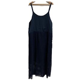 Autre Marque Americana Mesh Combo Kleid