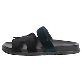 Hermès Sandali in velluto Black Chypre - size EU 40