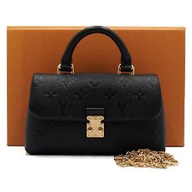 Louis Vuitton Borsa Tote Nano Madeleine Monogram Empreinte nera con catena dorata
