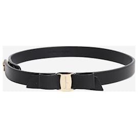 Salvatore Ferragamo Choker in pelle nera