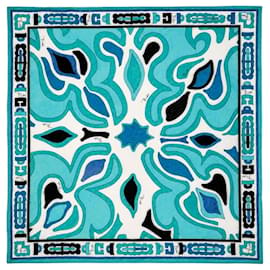 Mini foulard quadrato blu - Emilio Pucci