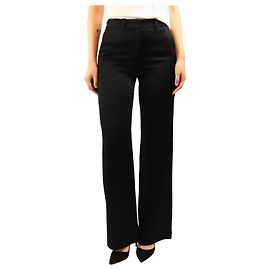 Joseph Pantalones de satén negros - talla UK 8