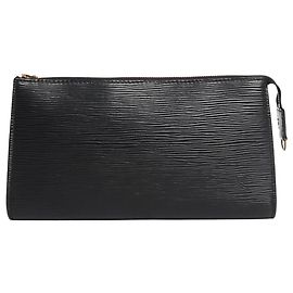 Louis Vuitton Portallaves de cuero EPI negro 1996