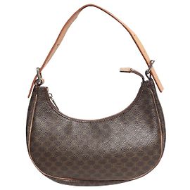 Céline Braune vintage Macadam Schultertasche