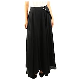 Autre Marque Falda maxi cruzada negra - size UK 10