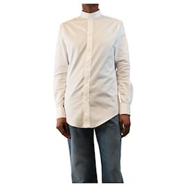 Camicia bianca con colletto alla coreana - size UK 6 - Céline