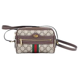 Gucci Mini borsa a tracolla GG Ophidia marrone