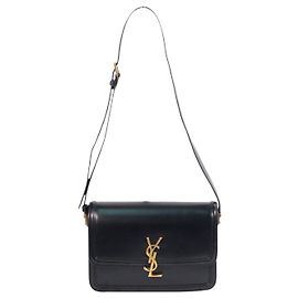 Saint Laurent Borsa a tracolla media in pelle Solferino nera