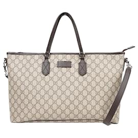 Gucci Borsa Shopper Tote 2 vie Marrone