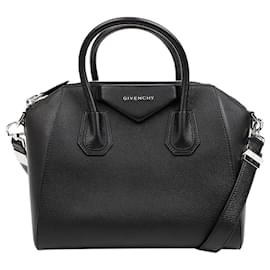 Kleine Antigona 2-Way-Tasche aus Leder in Schwarz - Givenchy