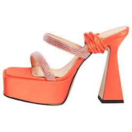 Mach & Mach Sandali platform in raso Coral Devon - size EU 36