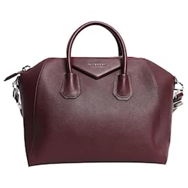 Borsa 2way Antigona in pelle Oxblood - Givenchy