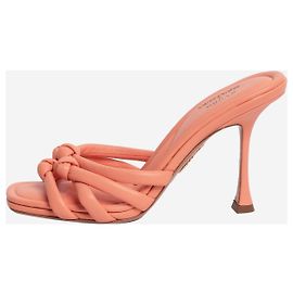 Aquazzura Peach storm 95 mules - size EU 38