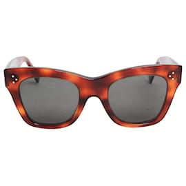 Brown Wayfarer tortoise-shell sunglasses - Céline