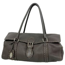 Borsa a mano in pelle Fendi Selleria