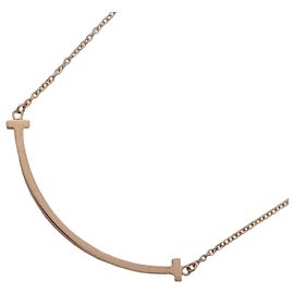 Collana Tiffany & Co. T Smile Small in oro rosa 18K
