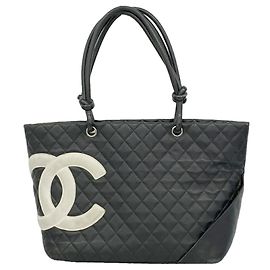 Borsa Tote Chanel Cambon in Pelle di Agnello
