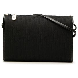 Borsa a tracolla Dior Black Diorissimo Trotter Canvas