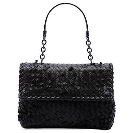 Bottega Veneta Olimpia Tobu Schultertasche aus braunem Nappa Intrecciato