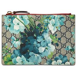 Clutch Gucci Beige GG Supreme Blooms