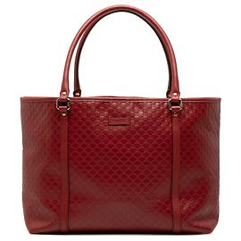 Gucci Red Microguccissima Joy Tote