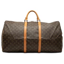 Louis Vuitton Brown Monogram Keepall 60