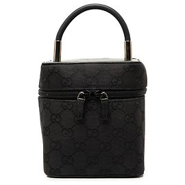 Sac vanity Gucci Mini GG Canvas Noir