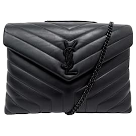 SAINT LAURENT LOULOU MEDIUM 574946 SO BLACK BORSA A MANO BORSA A TRACCOLLA