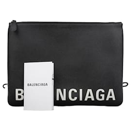 Clutch Balenciaga in pelle nera