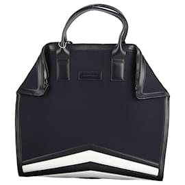 Borsa tote da viaggio in nylon blu navy - Alexander Mcqueen