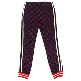 Pantaloni jogging in cotone jacquard GG di Gucci