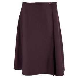Paule Ka Midi Skirt Dark Red Cotton Size 38