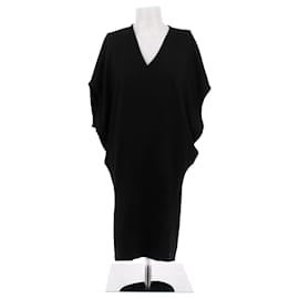 Vestido negro ancho sin mangas - Helmut Lang