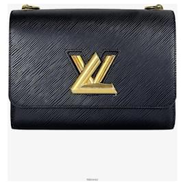 Louis Vuitton Twist Black Gold MM in pelle